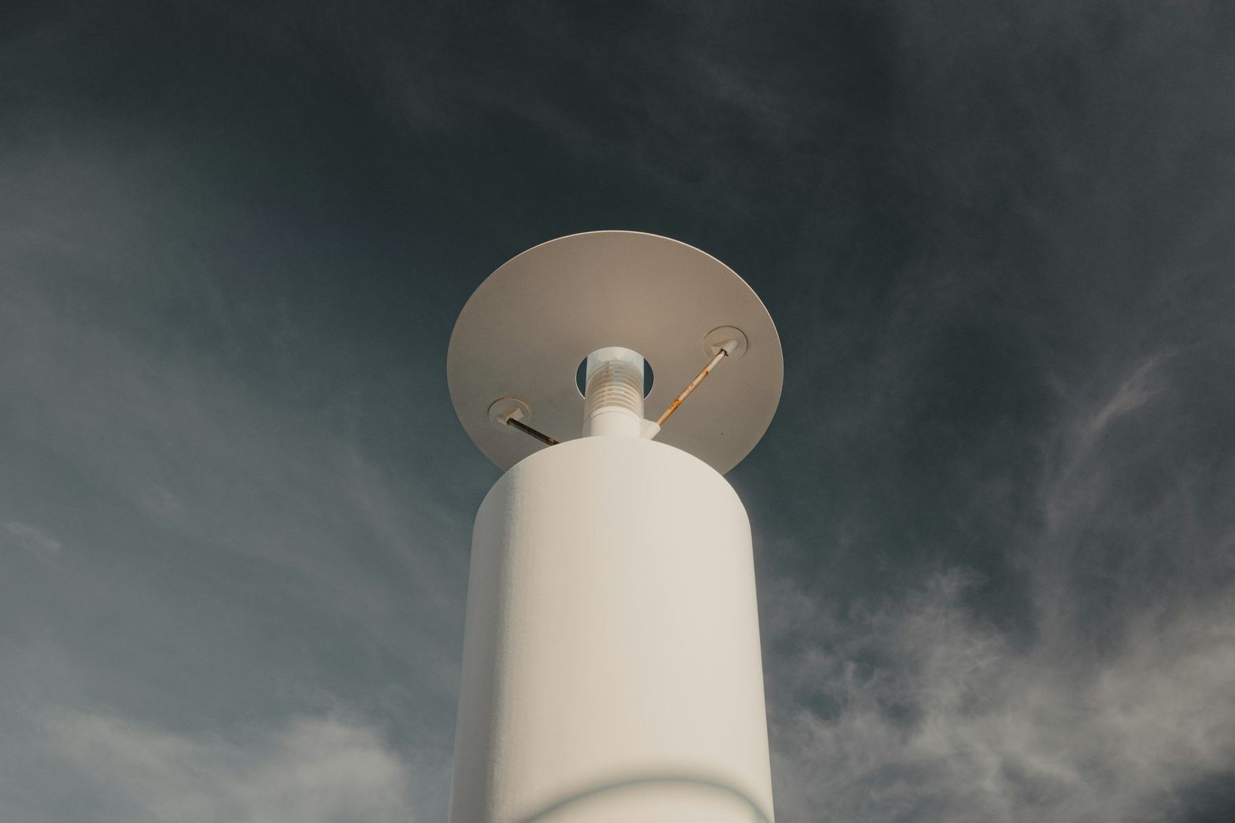 Weather station sensor on a mast